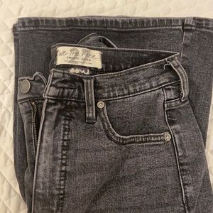 Free people flared black jeans bell bottom 27